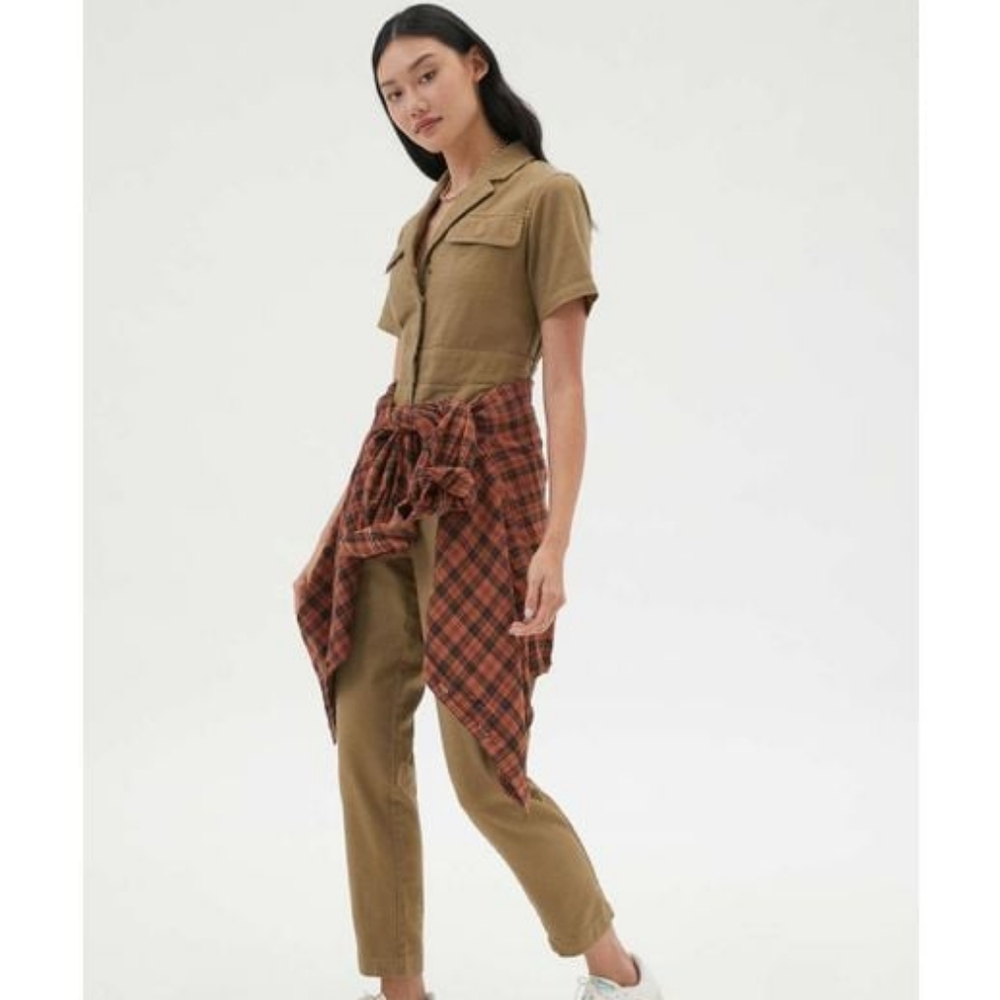 Urban Outfitters BDG Lizzy Short Sleeve Coverall Jumpsuit, Size Small